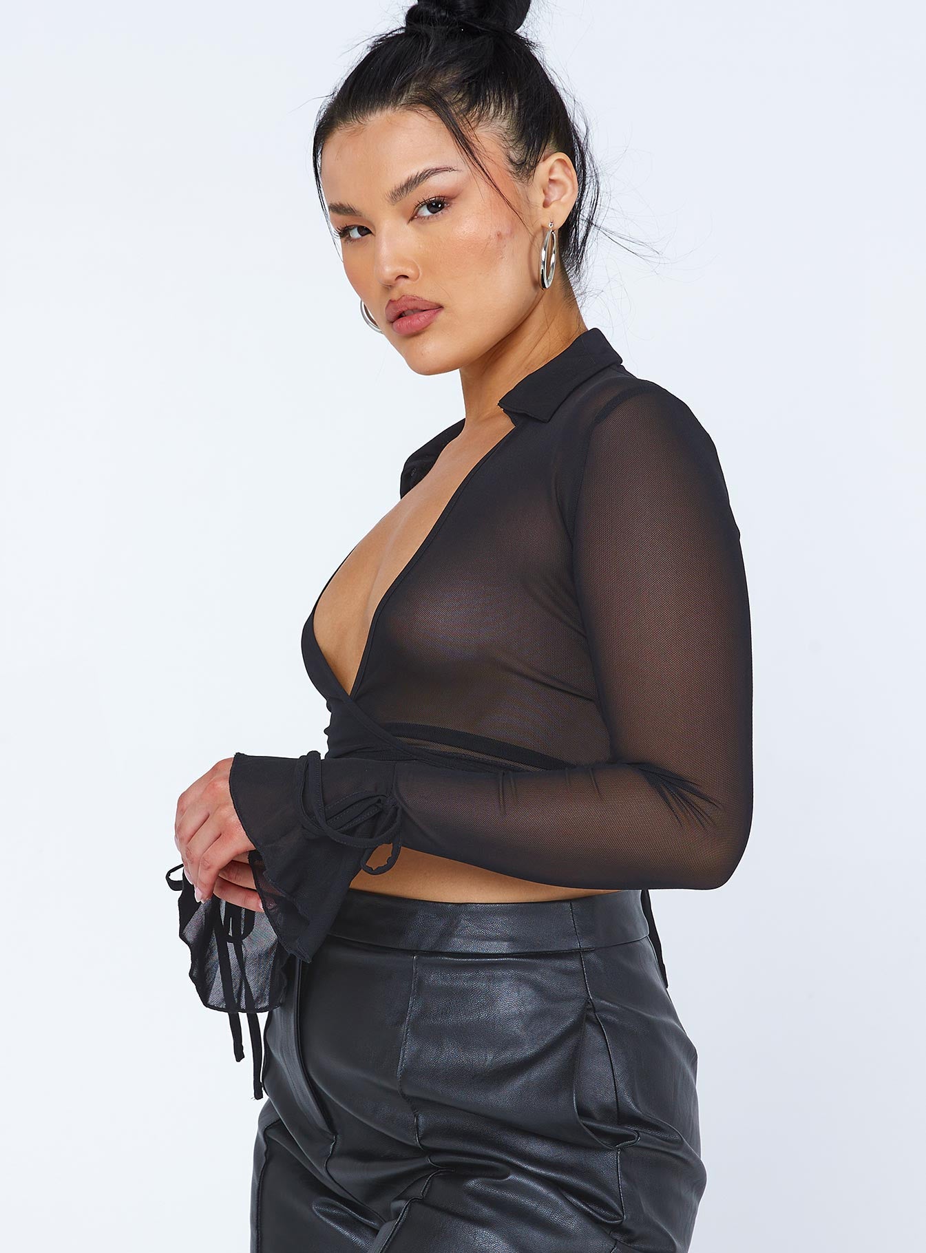 Jana Long Sleeve Top Black