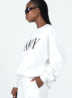 Vaycay Sweatshirt White Princess Polly  long 