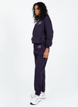 Princess Polly mid-rise  Out Of Office Tracksuit Pants Navy