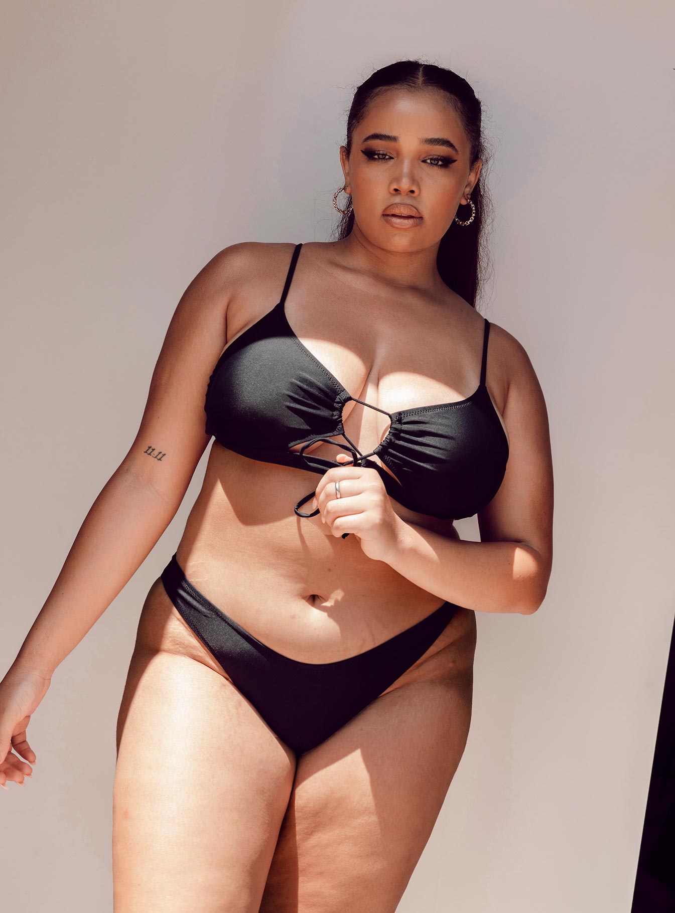 Ashley Bikini Top Black Curve