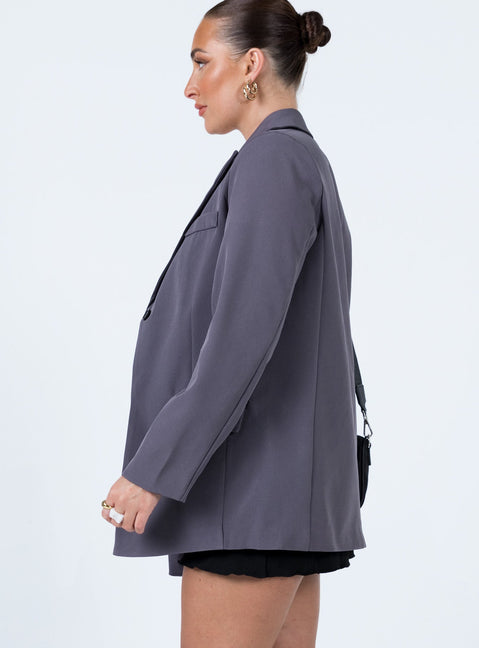 Talisa Oversized Blazer Grey