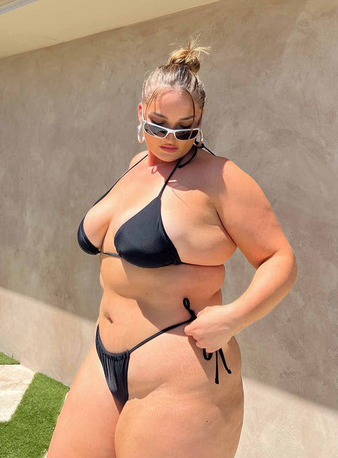 Bikini bottoms Tie side design Adjustable coverage Cheeky cut bottoms Fully lined