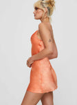 Marilyn Mini Dress Orange