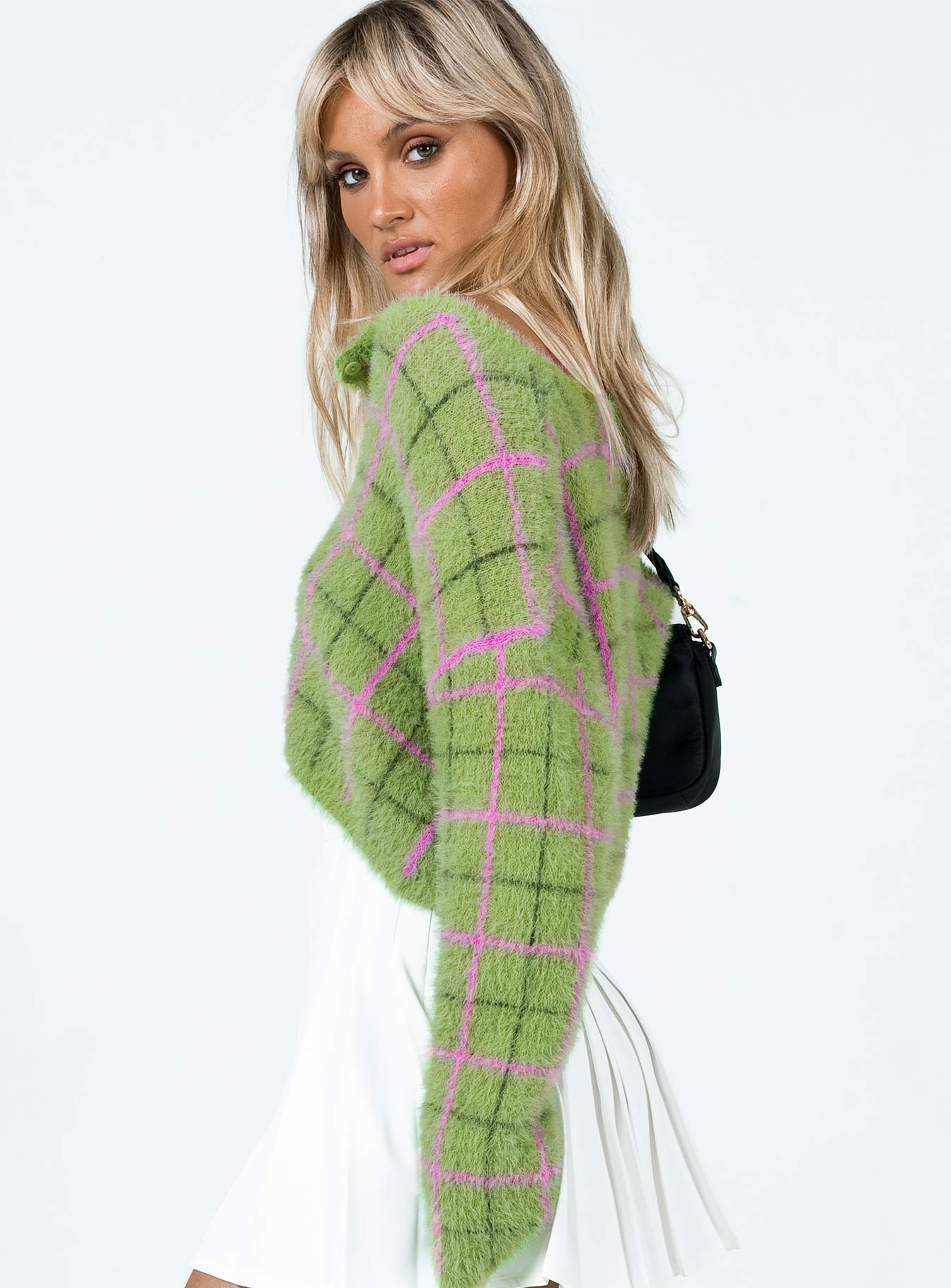 Avanti Cardigan Green Princess Polly  Cropped 