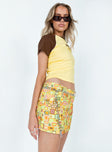 Thinker Skirt Cotton with Chain Belt Multi Princess Polly  Mini 