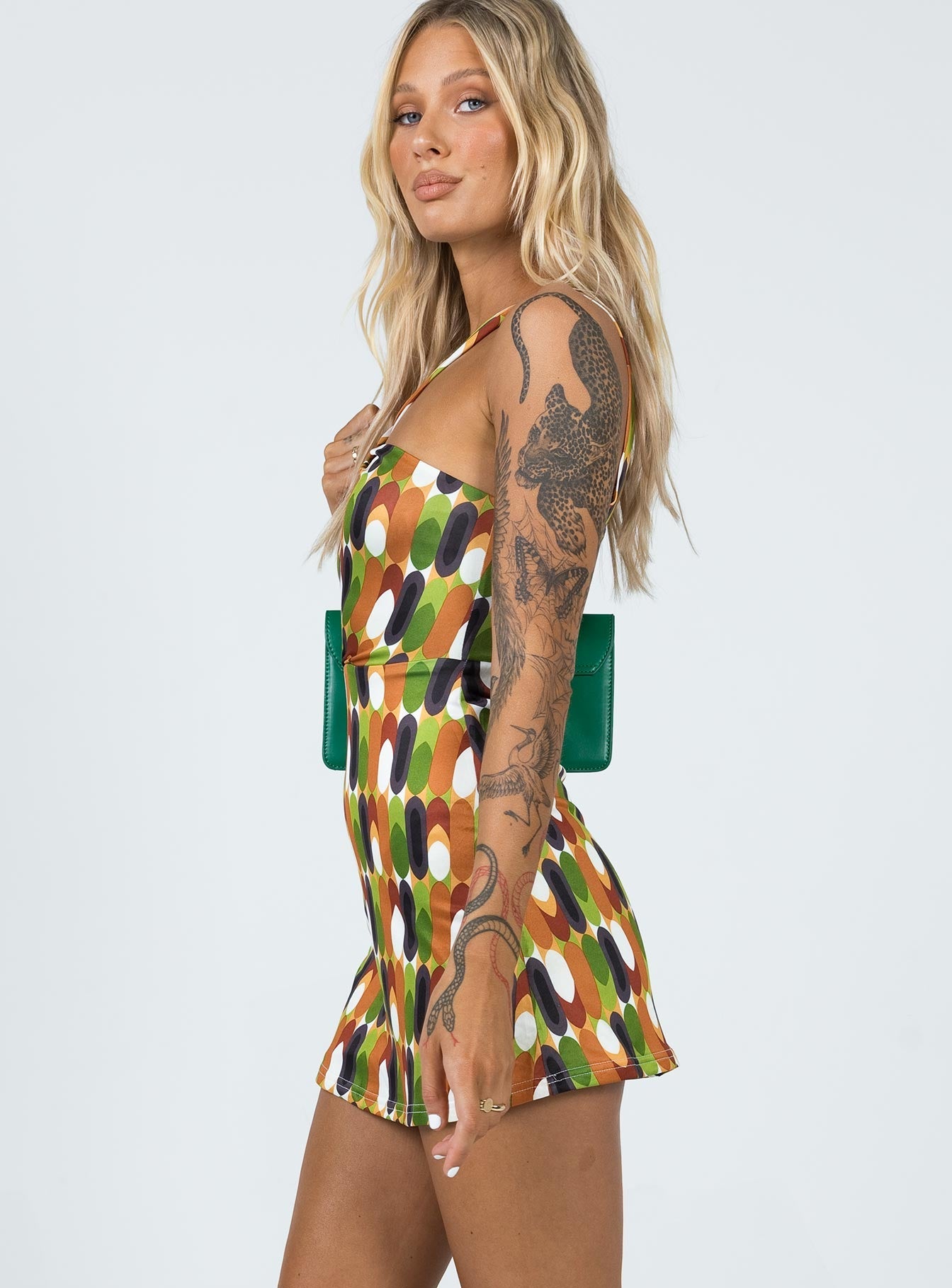 Princess Polly   Kelani Mini Dress Orange Multi