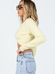 Fawn Sweater Cream Princess Polly  Cropped 