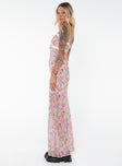 Princess Polly Sweetheart Neckline  Emily Maxi Dress Pink Floral Tall