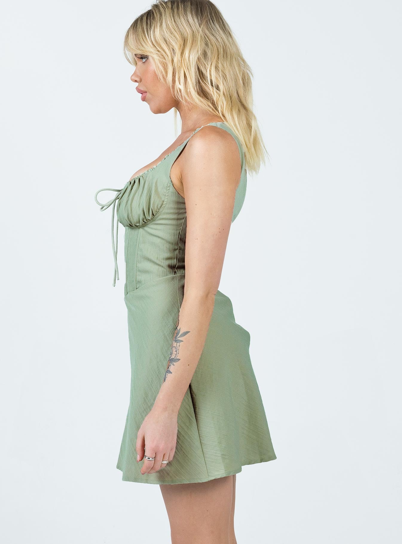 Kavey Mini Dress Sage