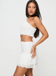 For Love Mini Skirt White