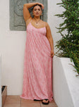 Linen maxi dress Adjustable straps, scooped neckline, relaxed fit
