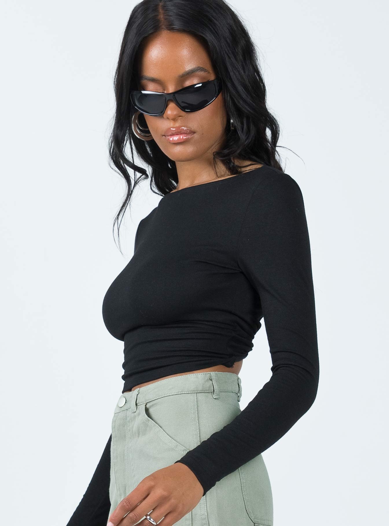 Long sleeve top Knot detail at back