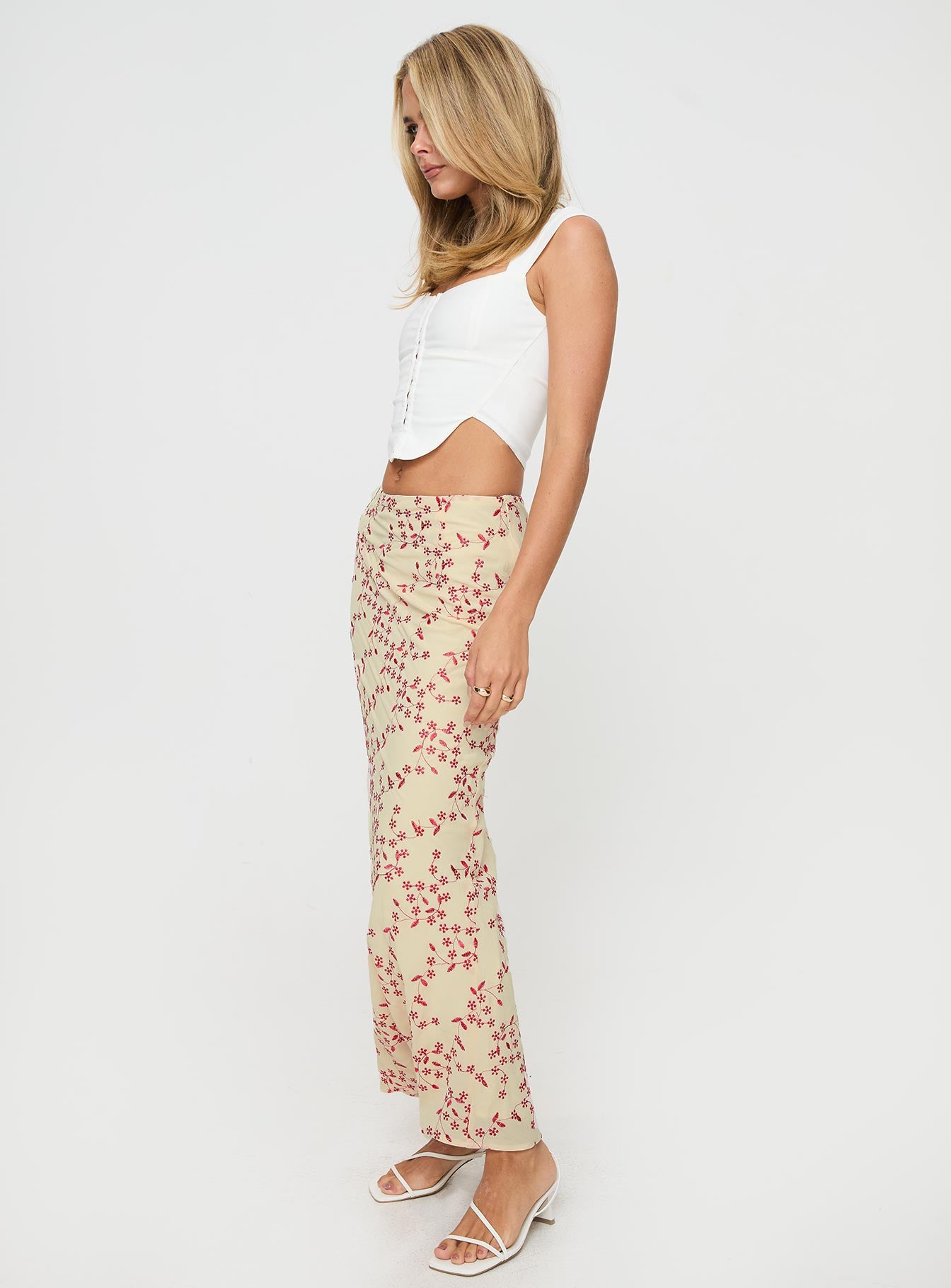 Sweeter Than You Maxi Skirt Cream