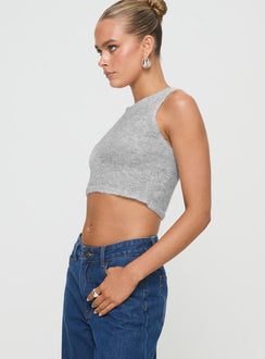 grey knit tank top