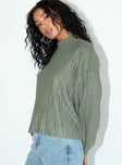 Innerbloom Oversized Sweater Dark Green