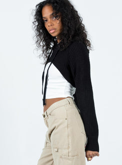 Cotter Bolero Black Princess Polly  Cropped 