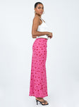 Gendling Midi Skirt Pink Floral