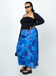 Starry Midi Skirt Blue Curve