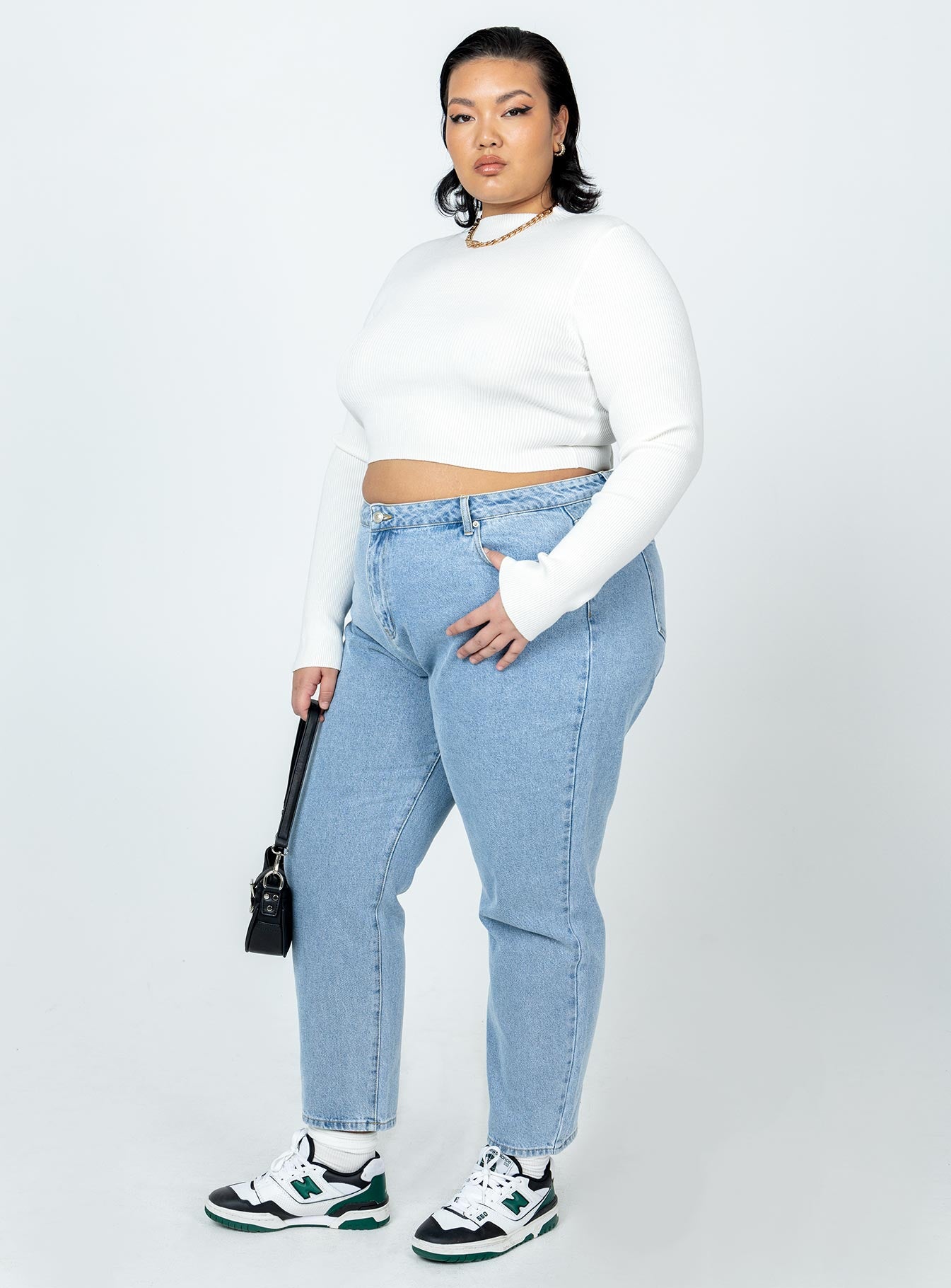 Arthur Long Sleeve Top White Curve