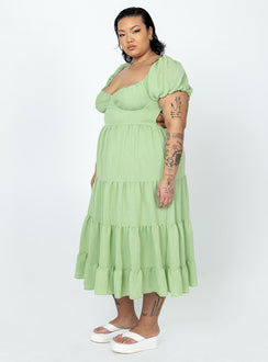Danny Midi Dress Green Curve