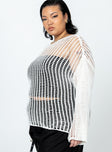 The Kennedy Sweater White Curve Princess Polly  regular 