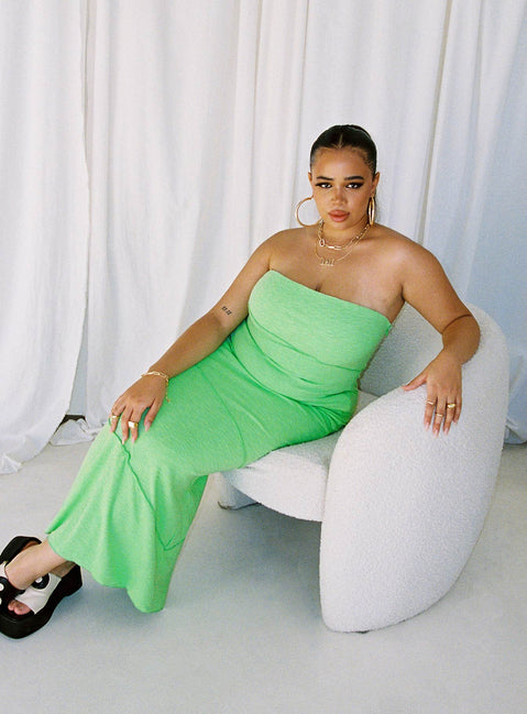 Oscar Midi Dress Green Curve