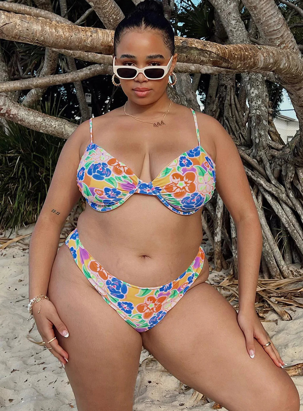 Bikini bottoms High cut design Cheeky cut bottoms Fully lined Print may vary between styles