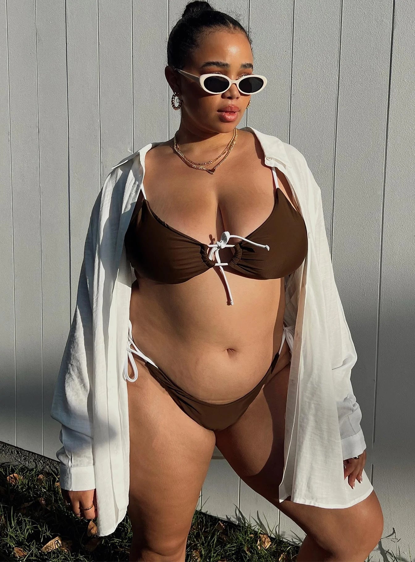 Bikini bottoms Tie side design Cheeky cut bottoms Fully lined