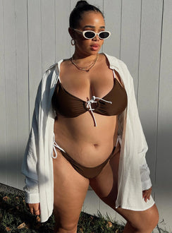 Bikini bottoms Tie side design Cheeky cut bottoms Fully lined