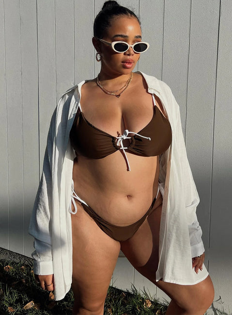 Bikini bottoms Tie side design Cheeky cut bottoms Fully lined