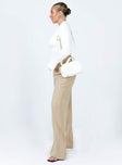 Princess Polly high-rise  Archer Pants Taupe Tall