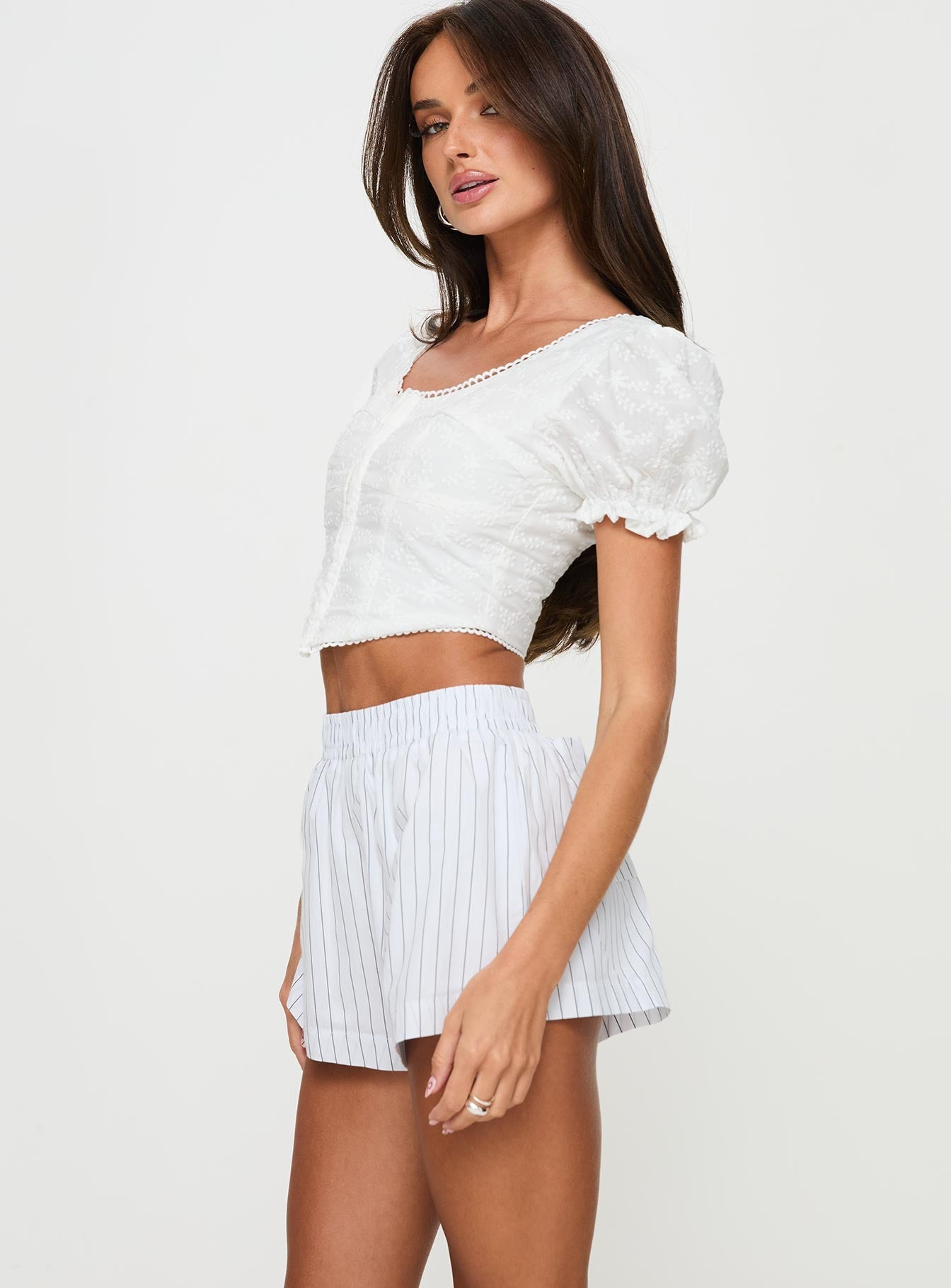 Maxxy Boxer Shorts White Stripe