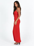 Princess Polly Scoop Neck  Emily Maxi Dress Red