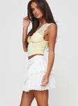 Capshaw Mini Skirt White