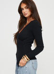 Sweater  Knit-like material, cross over design, V-neckline, long sleeves Good stretch, unlined 