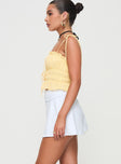 Skort Built-in shorts, folded waistband, ruched detail Good stretch, fully lined  Princess Polly Lower Impact 