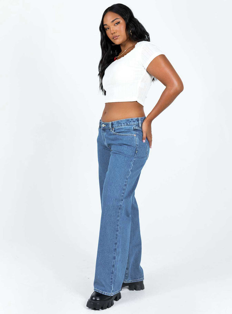 Abrand 99 Low & Wide Chantell Organic Jeans