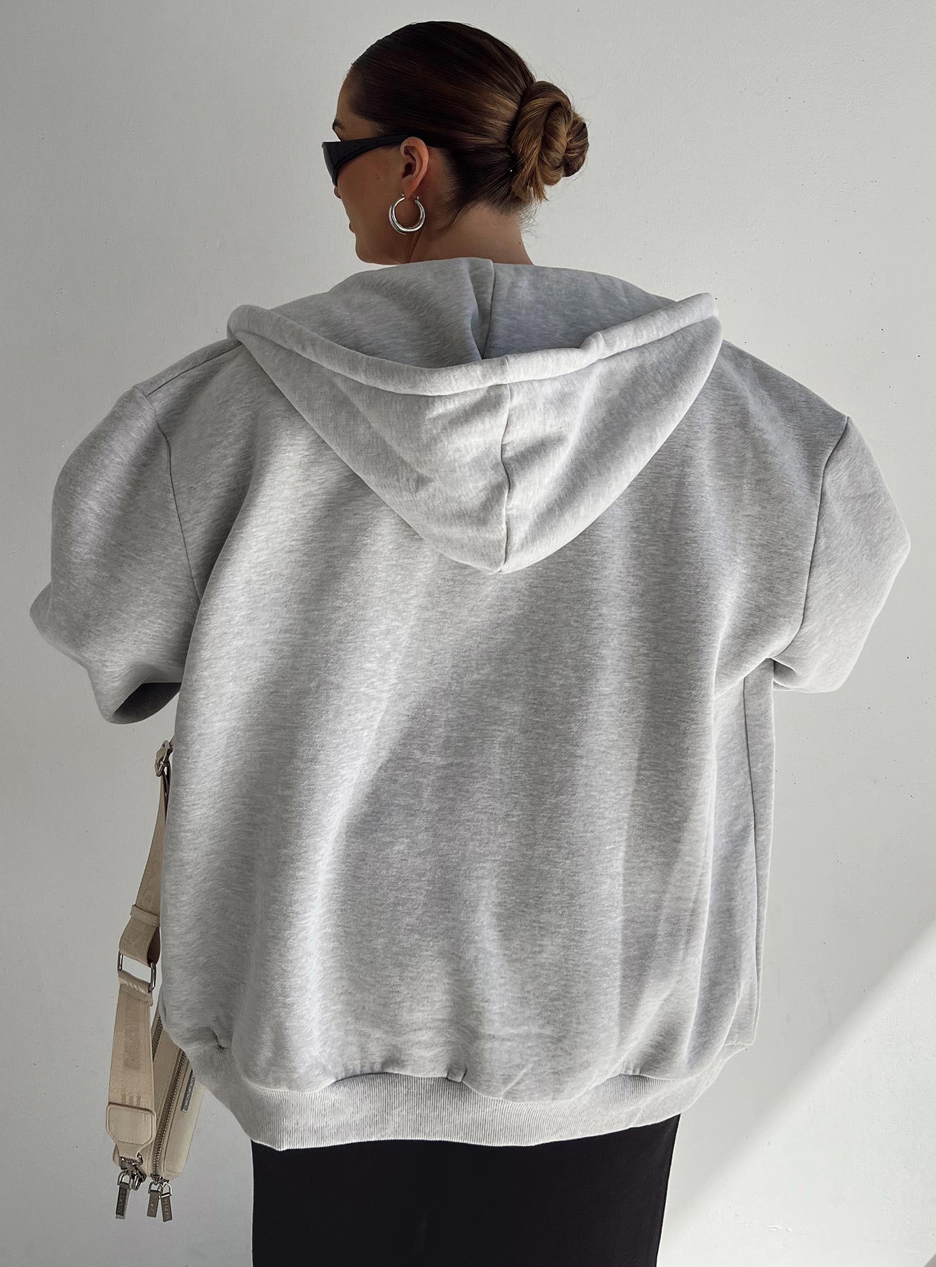 Florida Zip Up Sweatshirt Grey Curve Princess Polly  long 
