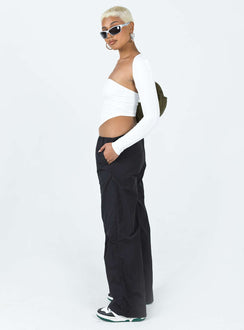 Parachute pants Windbreaker material Elasticated waistband Wide leg