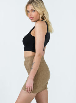 Kiarne Mini Skirt Beige