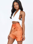 Loraine Mini Skirt Orange