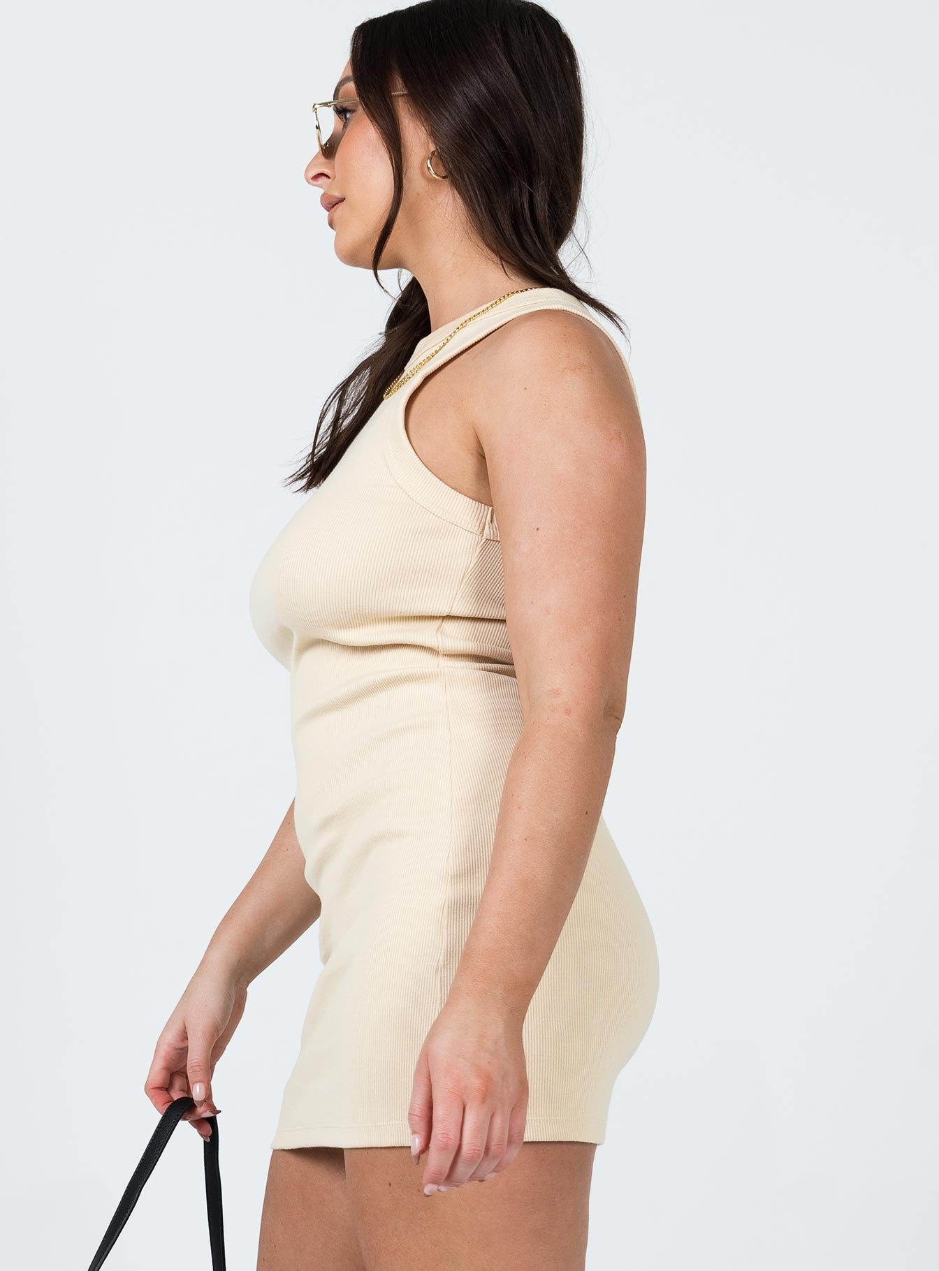 Princess Polly   Classic Tank Dress Cream