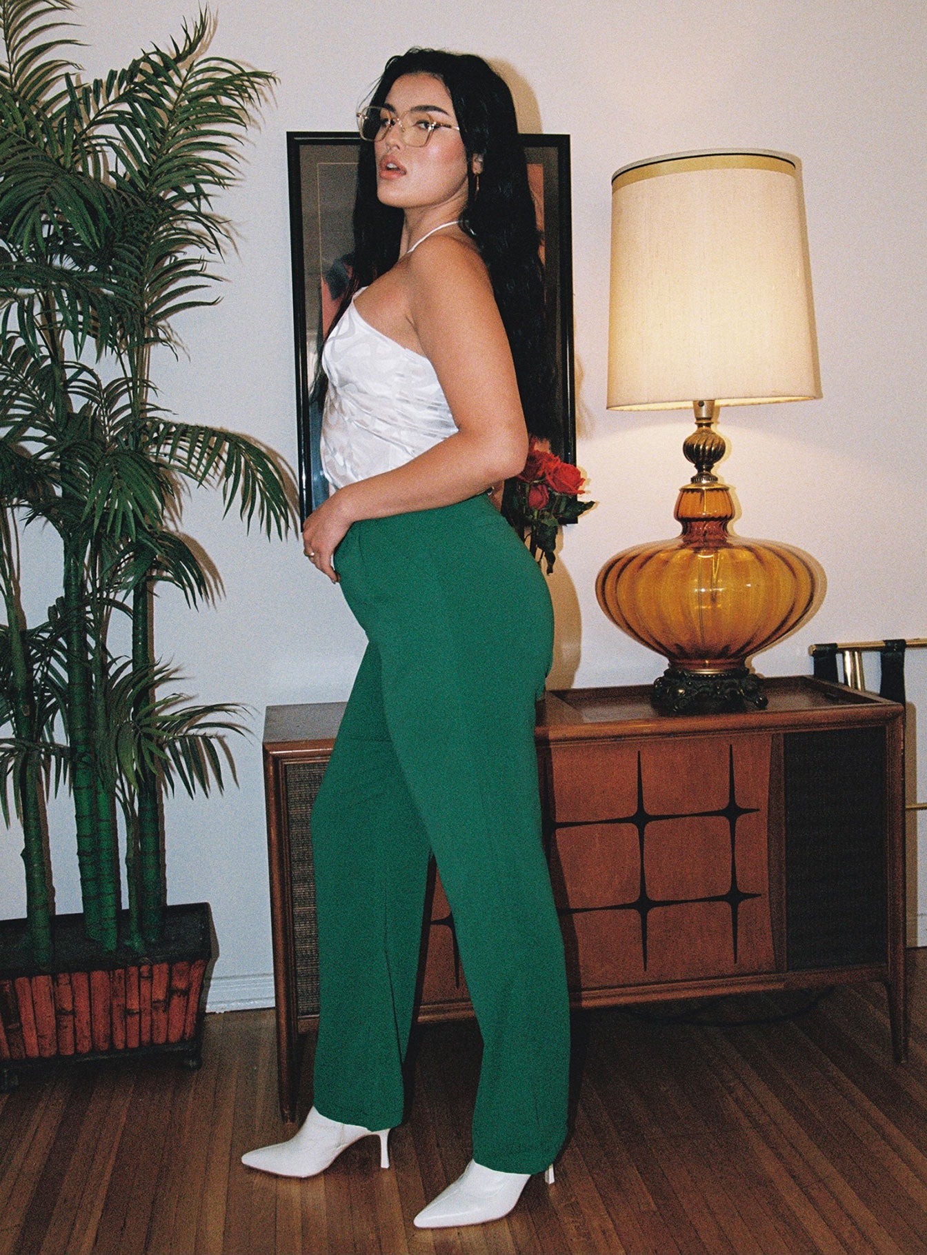 Princess Polly   Joplin Pants Green