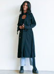 Cassie Trench Coat Black