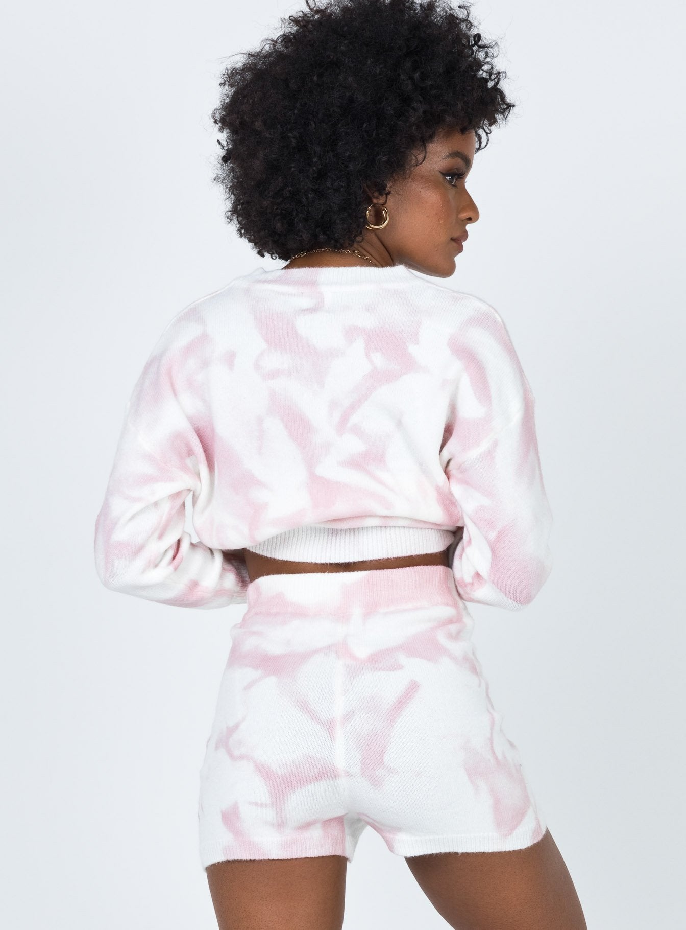 Hailey Tie Dye Shorts Pink