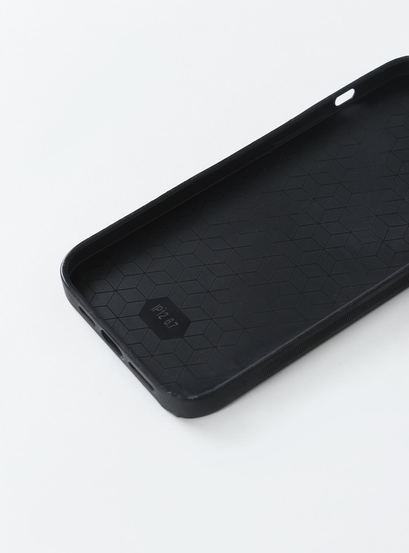 iPhone case Hard plastic back  Plaid print  Rubber edges 