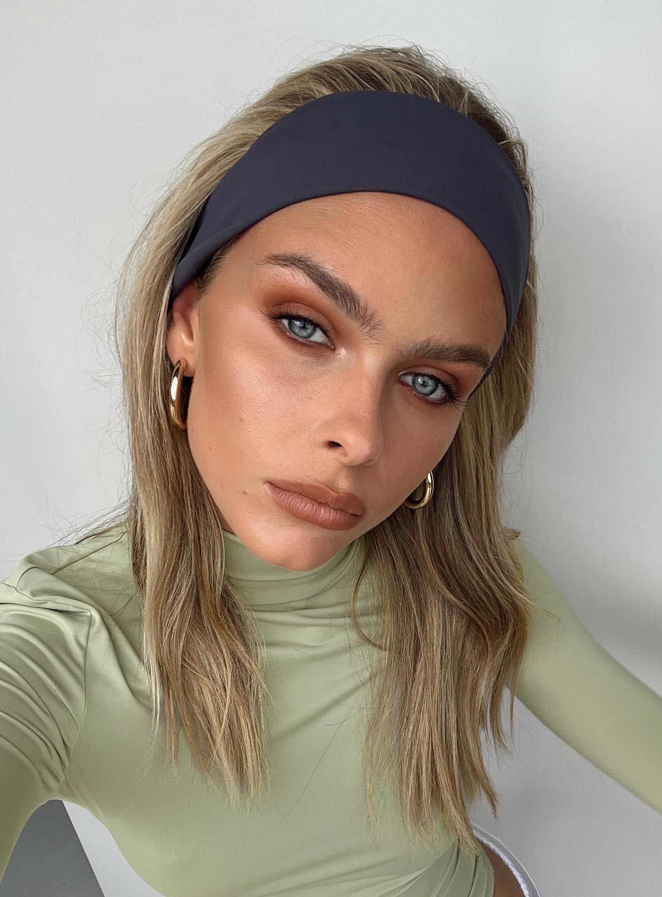 Headband Nylon material Floral print Thick design Double lined Elasticated