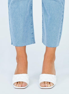 The Leigh Heels White