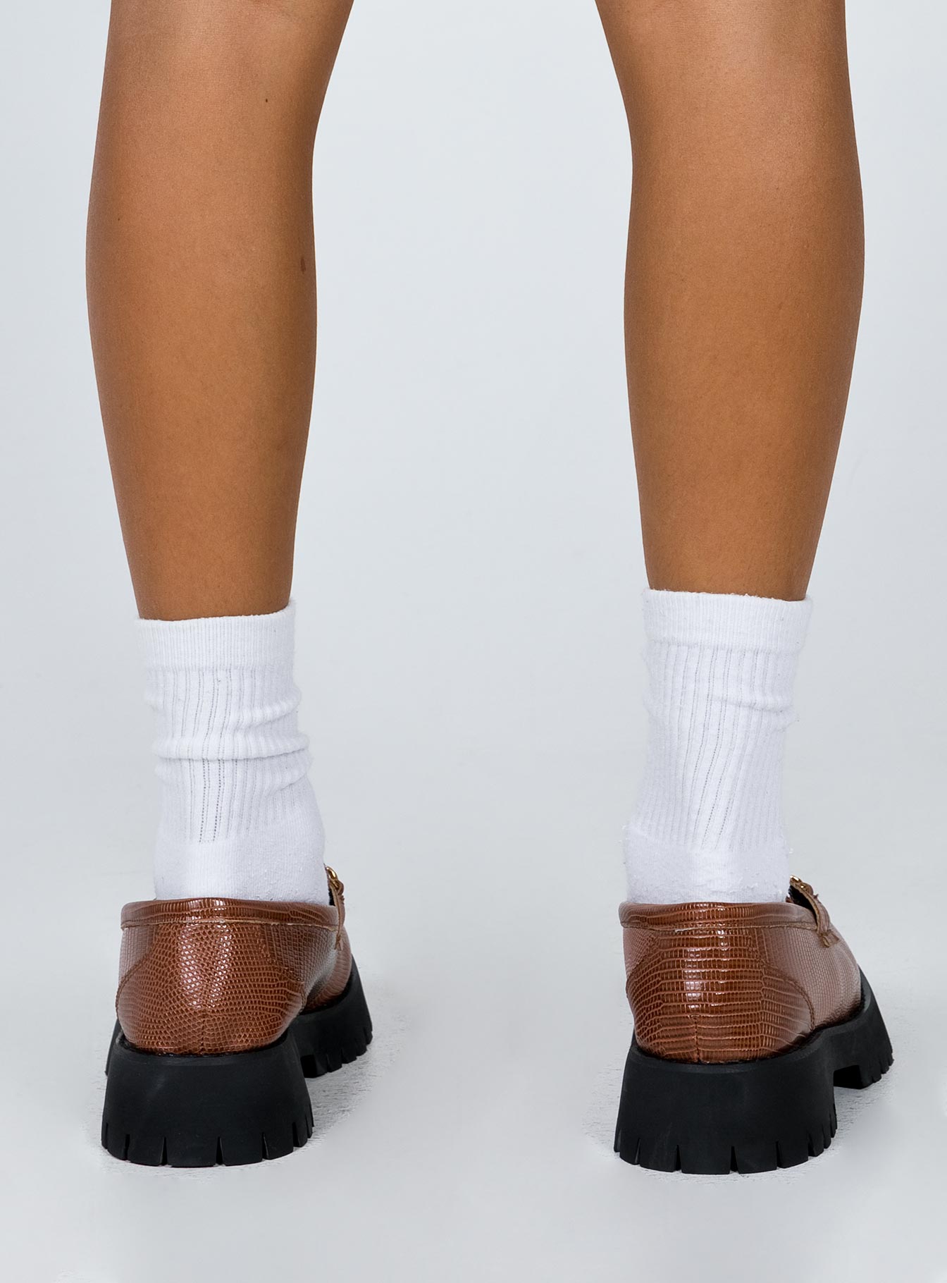 Unchained Patent Loafer Brown