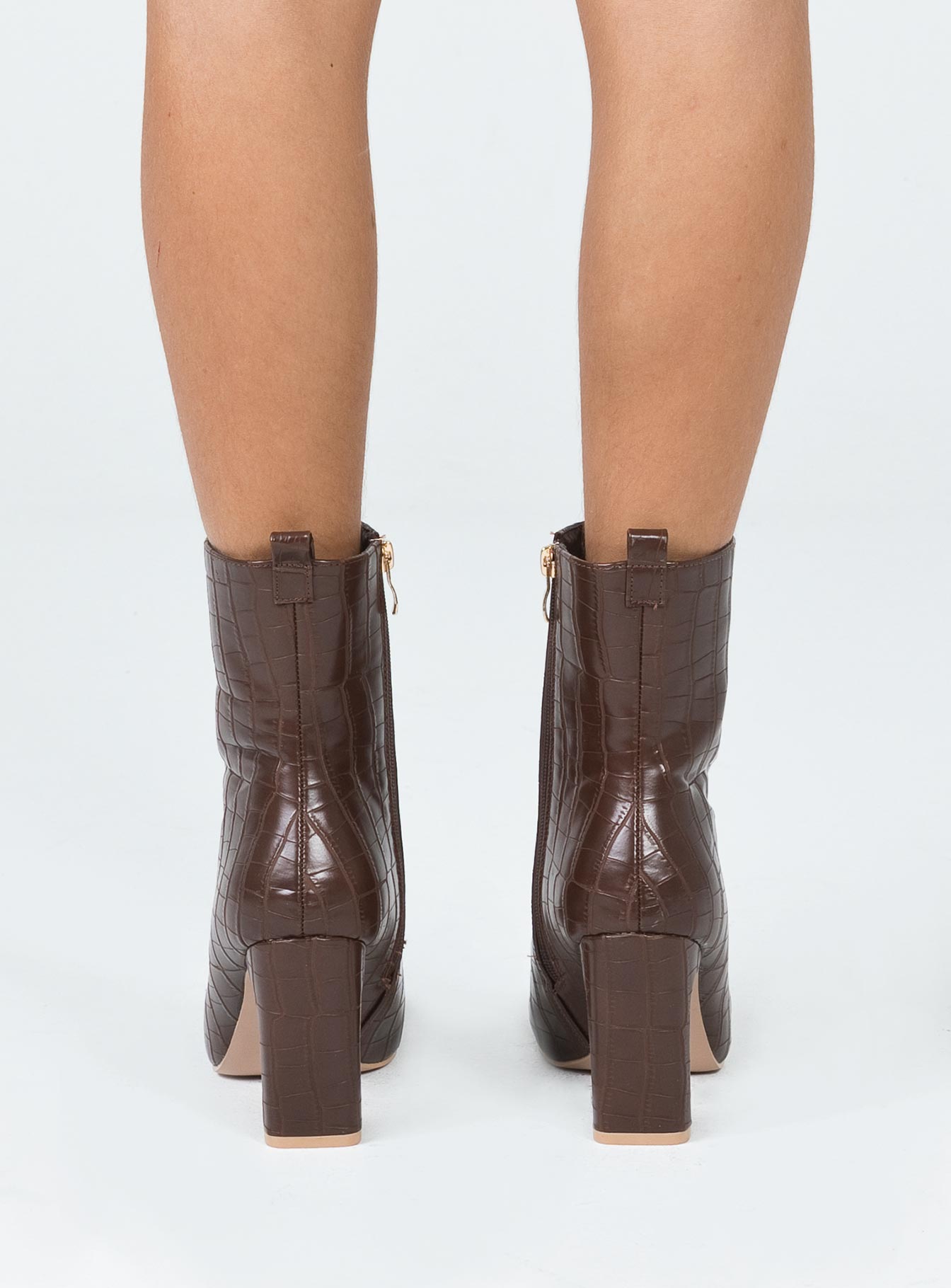 Thriller Boots Brown Croc